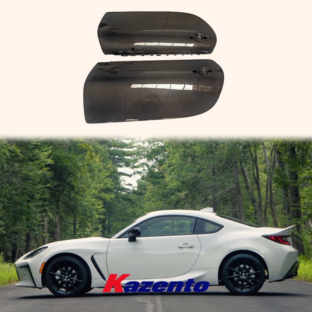 Free Shipping For Toyota GR86 BRZ ZD8 2022-2023 OE Style Carbon Fiber Side Out Door Panel Pair