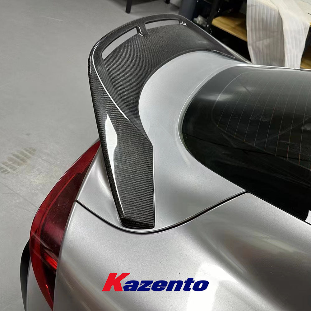 Free Shipping For Toyota Supra A90 2019-2023 KZ Style Cooling Carbon Fiber Rear Trunk Spoiler