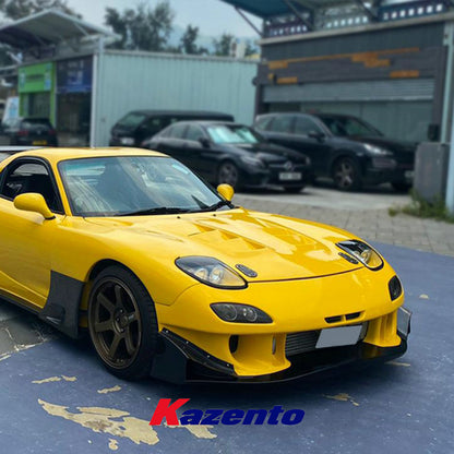 Free Shipping For Mazda RX-7 FD RX7 FD3S RE Style Carbon Fiber Front Vented Bumper Hood Bonnet