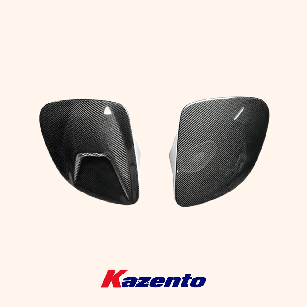 Free Shipping For Mazda RX-7 FD RX7 FD3S NACA Carbon Front Bumper Vented Headlight Cover Pair