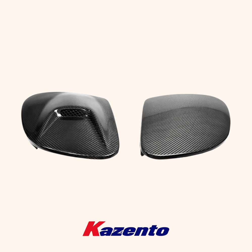 Free Shipping For Mazda RX-7 FD RX7 FD3S NACA Carbon Front Bumper Vented Headlight Cover Pair