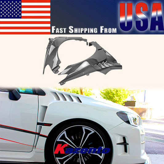 (US Instock Free Shipping) For Subaru 14-18 Impreza WRX STI VA Sedan DAM Style Front Bumper Fender +8mm