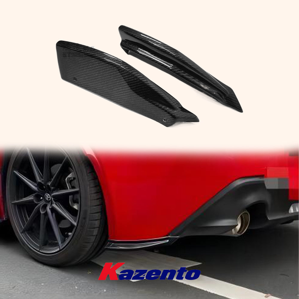 Free Shipping For Toyota 2022-2023 GR86 BRZ ZD8 TM Style Carbon Fiber Rear Bumper Spat Lip 2pc