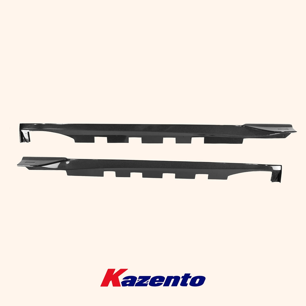 Free Shipping For Toyota 2022-2023 GR86 BRZ ZD8 TM Style Carbon Fiber Side Skirts Add On Pair