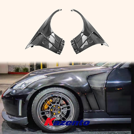 Free Shipping For Nissan 02-08 Z33 350Z EPA1 Style Carbon Fiber Vented Cooling Front Fender