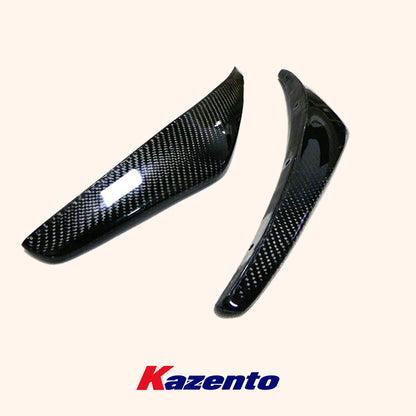 Free Shipping For Nissan Z33 350Z 2003-08 NIS 2 Carbon Fiber Front Bumper Canard Splitter Pair