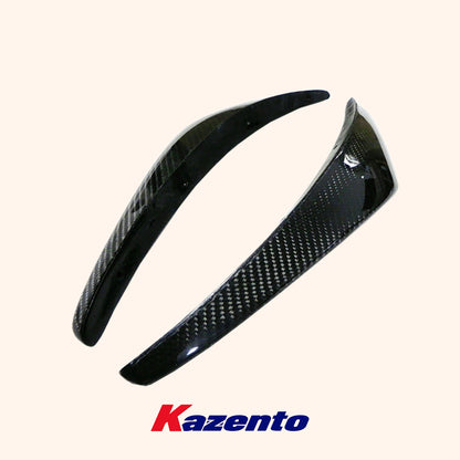 Free Shipping For Nissan Z33 350Z 2003-08 NIS 2 Carbon Fiber Front Bumper Canard Splitter Pair