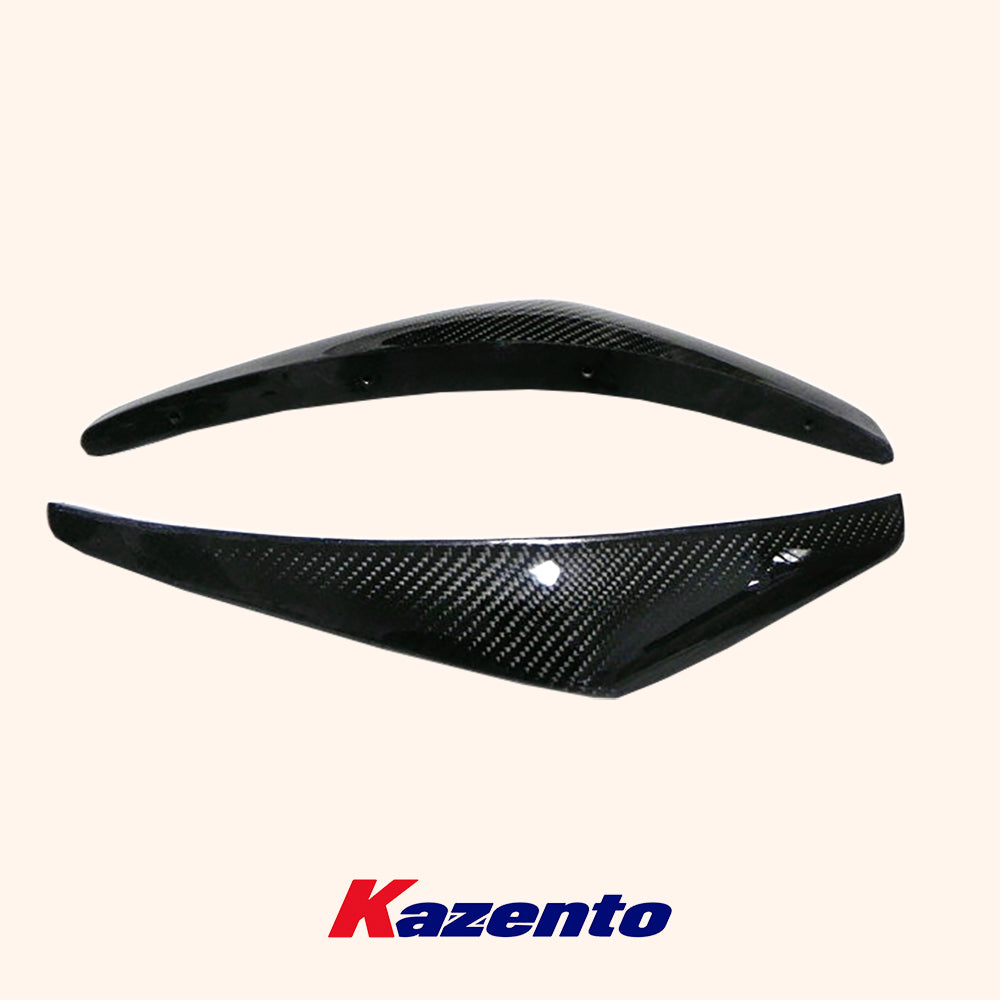 Free Shipping For Nissan Z33 350Z 2003-08 NIS 2 Carbon Fiber Front Bumper Canard Splitter Pair