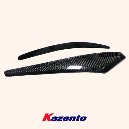 Free Shipping For Nissan Z33 350Z 2003-08 NIS 2 Carbon Fiber Front Bumper Canard Splitter Pair