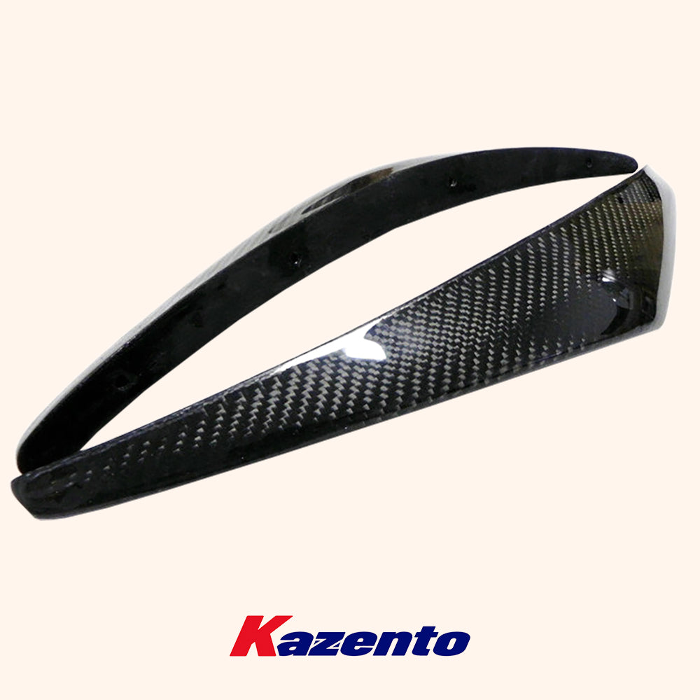 Free Shipping For Nissan Z33 350Z 2003-08 NIS 2 Carbon Fiber Front Bumper Canard Splitter Pair