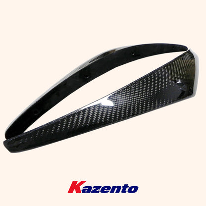 Free Shipping For Nissan Z33 350Z 2003-08 NIS 2 Carbon Fiber Front Bumper Canard Splitter Pair