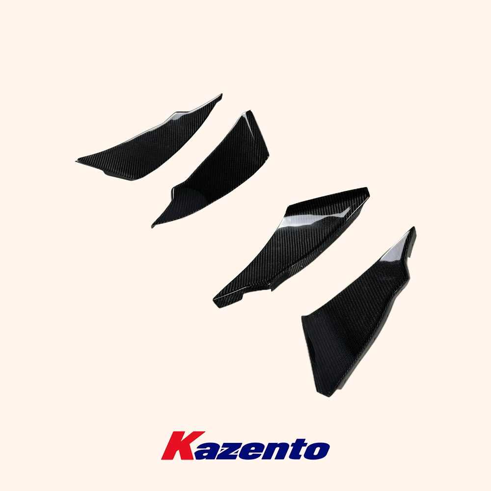 Free Shipping For Nissan 350Z Z33 03-05 Carbon Fiber Front Bumper Canard Splitters Addon 4pcs