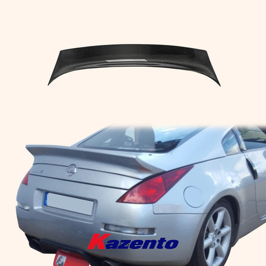 Free Shipping For Nissan Fairlady Z 350Z Z33 GEN Style Duckbill Carbon Rear Trunk Spoiler Wing