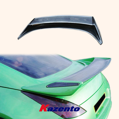 Free Shipping For Nissan Fairlady Z 350Z Z33 NIS 2 Style Carbon Fiber Rear Trunk Spoiler Wing