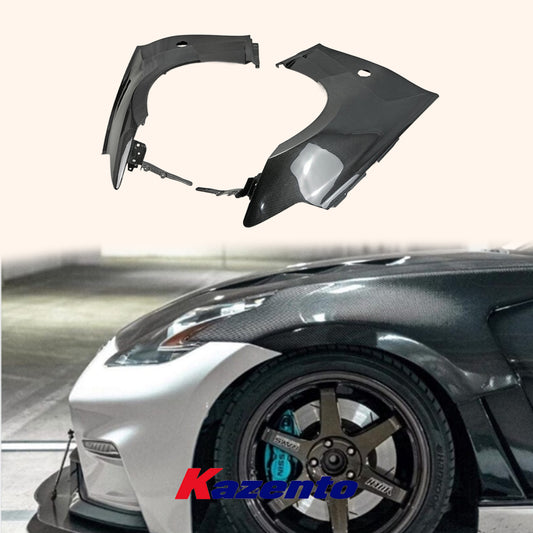 Free Shipping For Nissan 370Z Z34 2009+ EPA Style Carbon Fiber Front Fender Vented Cooling