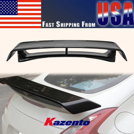 (US Instock Free Shipping) For Nissan 09-18 370Z Z34 NIS2 Style Carbon Fiber Rear Bumper Trunk Spoiler Wing