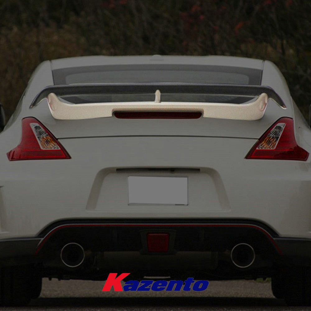 (US Instock Free Shipping) For Nissan 09-18 370Z Z34 NIS2 Style Carbon Fiber Rear Bumper Trunk Spoiler Wing