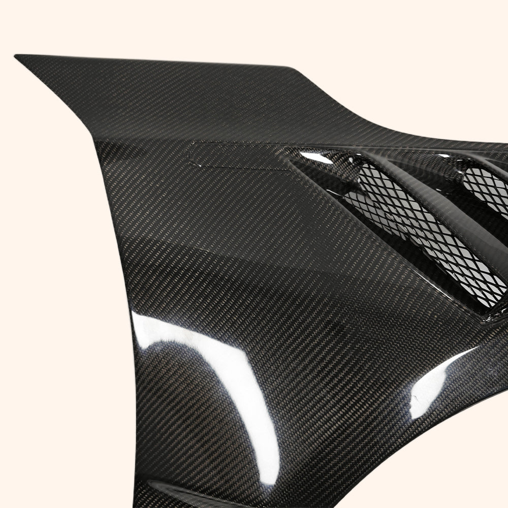 Free Shipping For Honda Civic Type R FL5 KZ Style Carbon Cooling Vented Front Fender 2pcs