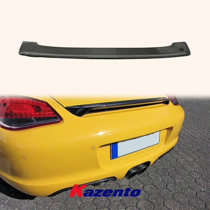 Free Shipping For Porsche 987 Boxster Techart Rear Trunk Boot Spoiler Wing Lip Carbon Fiber