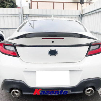 (US Instock Free Shipping) For Subaru BRZ GR86 2022+ TRD Style Carbon Fiber Rear Trunk Spoiler Wing Lip