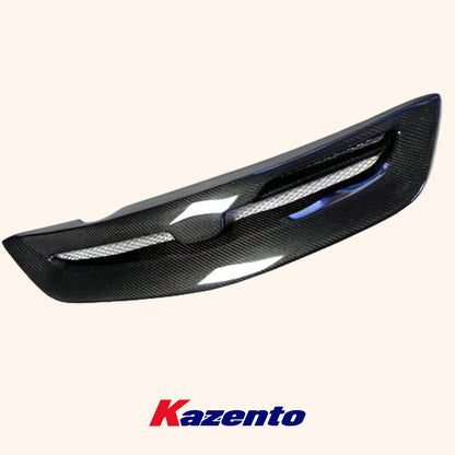 Free Shipping For Honda Civic EP Hatchback 02-03 MUG Style Carbon Fiber Front Bumper Grille