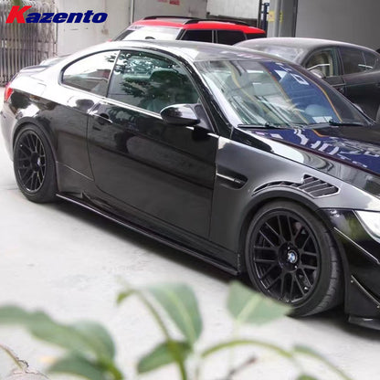 Free Shipping For BMW E92 E93 M3 Coupe Convertible 08-12 KZ Carbon Fiber Side Skirt Extenstion