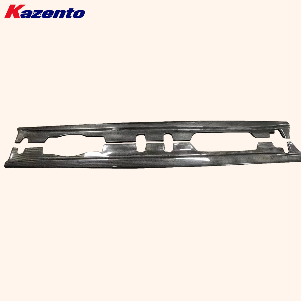 Free Shipping For BMW E92 E93 M3 Coupe Convertible 08-12 KZ Carbon Fiber Side Skirt Extenstion