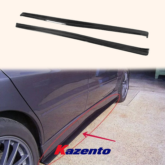 Free Shipping For Mitsubishi EVO 7-9 Evolution 7 8 9 Damd Side Skirt Extensions (185cm) Carbon