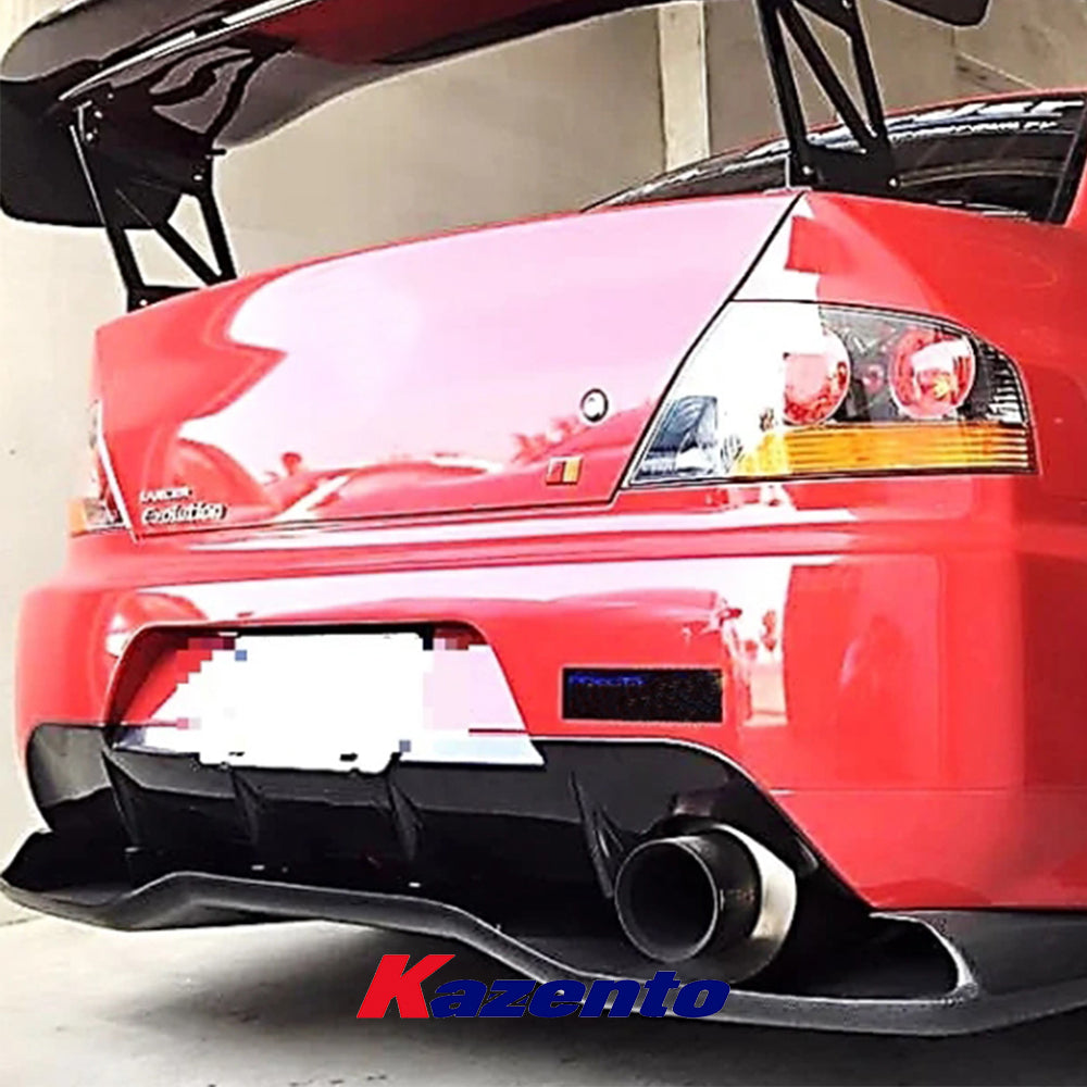 Free Shipping For Mitsubishi EVO 9 VTX JDM Carbon Fiber Rear Under Diffuser (also fit Civic FD)