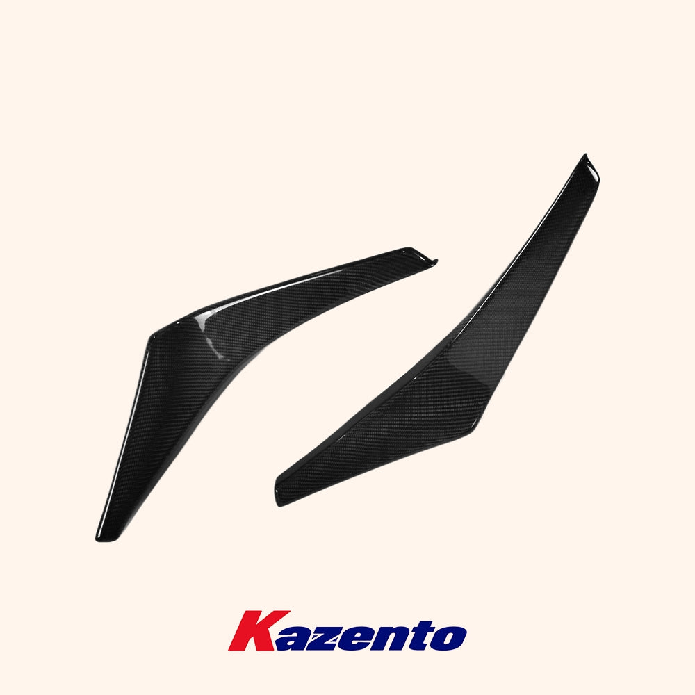 Free Shipping For Mitsubishi Evolution EVO 8 03-05 Carbon Fiber VS Style Front Bumper Canards