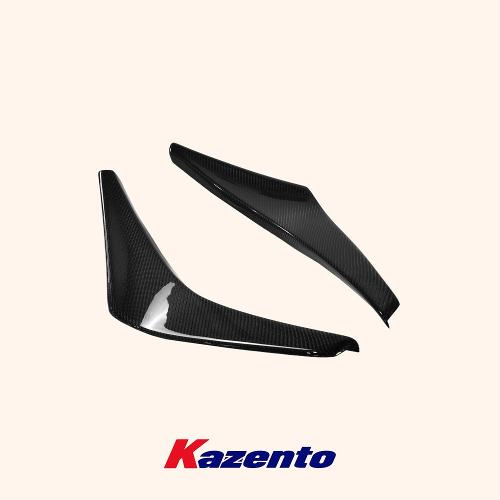 Free Shipping For Mitsubishi Evolution EVO 8 03-05 Carbon Fiber VS Style Front Bumper Canards