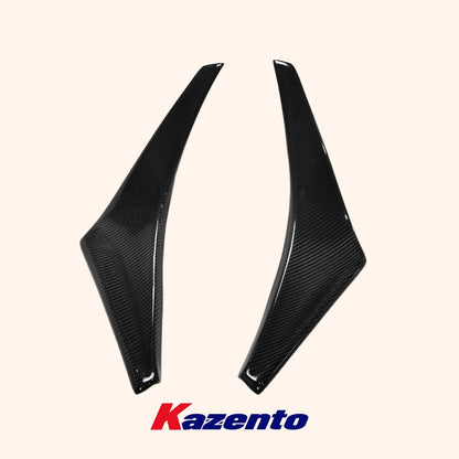 Free Shipping For Mitsubishi Evolution EVO 8 03-05 Carbon Fiber VS Style Front Bumper Canards