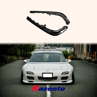 Free Shipping For Mazda RX-7 RX7 93-02 FD FD3S OE Carbon Fiber Front Bumper Bottom Lip (2pcs)