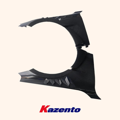 Free Shipping For BMW M2 G87 Dry Carbon Fiber WD Style Vented Front Fender Pair Replacement