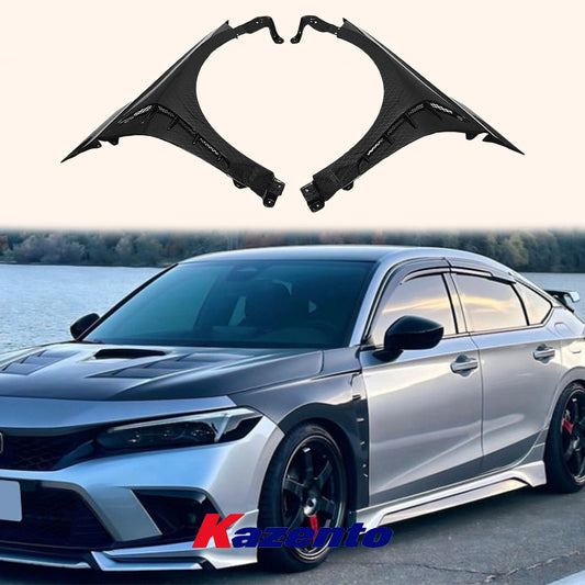 Free Shipping For Honda Civic 11th 22-23 FL1 FE1 Sedan Hatchback Carbon Vented Fender