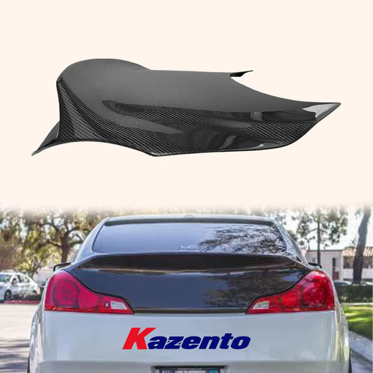 Free Shipping For Infiniti G37 2 Door Coupe Carbon Fiber Dcuktail Style Rear Trunk Boot Lid