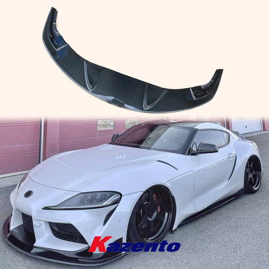 Free Shipping For Toyota Supra A90 2019-2023 WD Style Carbon Fiber Front Bumper Bottom Lip