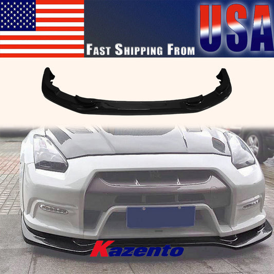 (US Instock Free Shipping) For Nissan GTR R35 08-16 2013 Ver VRS Style Front Bumper Lip Diffuser