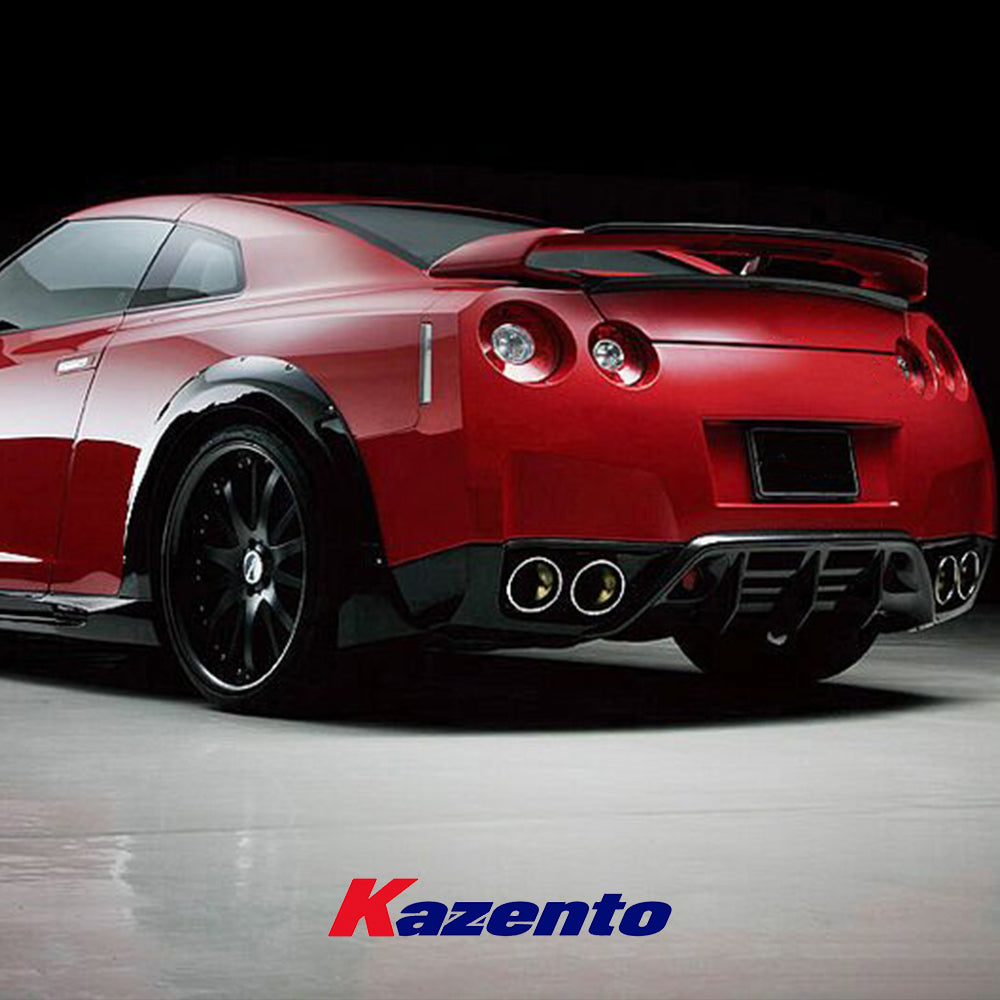 (US Instock Free Shipping) For Nissan GTR R35 08-16 Wald Style Rear Bumper Under Diffuser Lip Spoiler