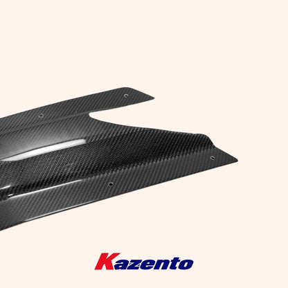 Free Shipping For Nissan GTR R35 13-18 VR Style Carbon Fiber Rear Under Skirt Side Air Shroud