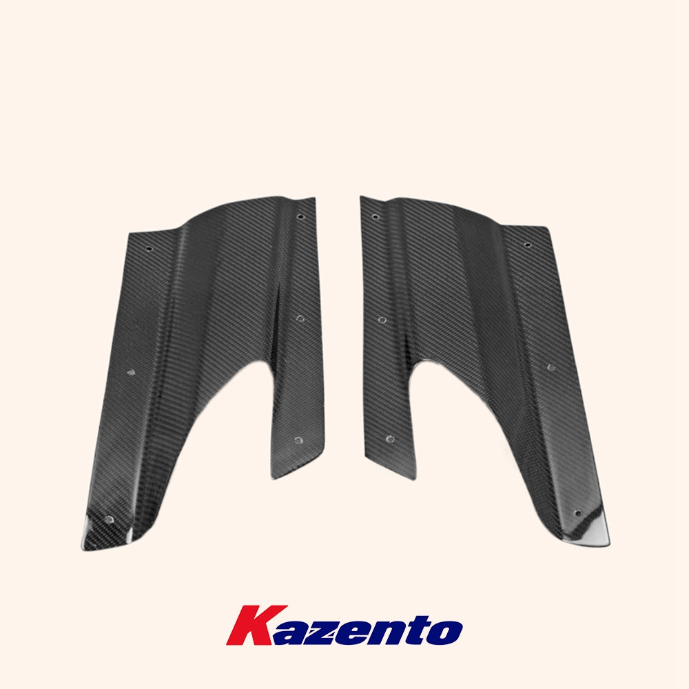 Free Shipping For Nissan GTR R35 13-18 VR Style Carbon Fiber Rear Under Skirt Side Air Shroud