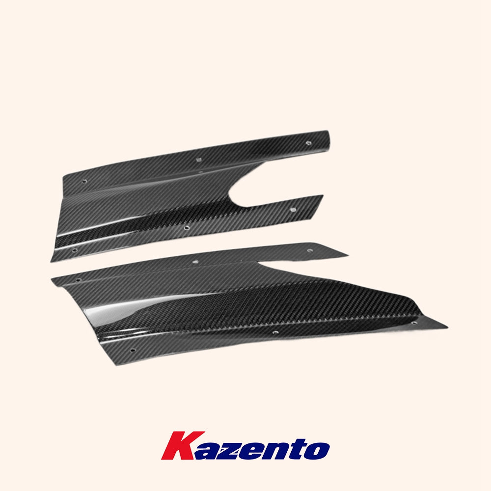 Free Shipping For Nissan GTR R35 13-18 VR Style Carbon Fiber Rear Under Skirt Side Air Shroud