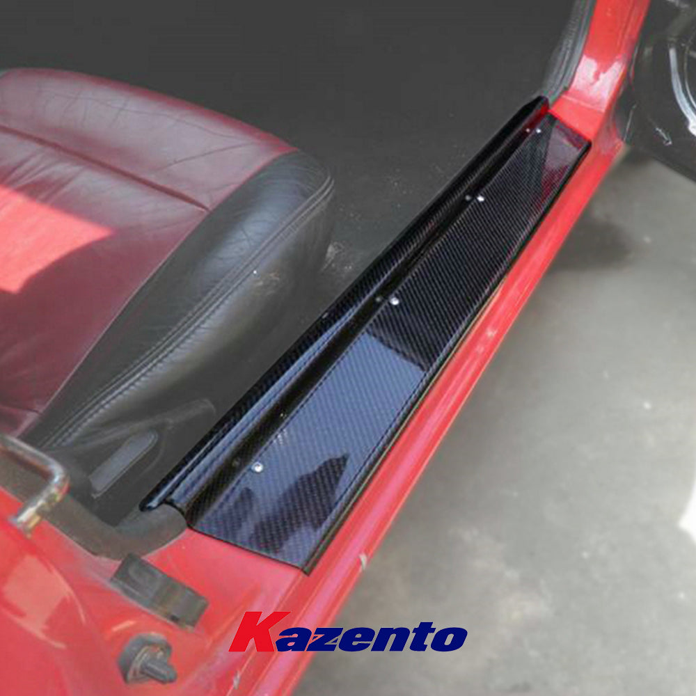 Free Shipping For Mazda MX5 NA MK1 Miata KZ Style Carbon Fiber Side Door Sill Panel Cover Pair