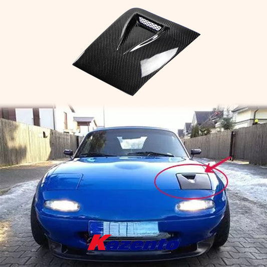 Free Shipping For Mazda MX5 NA MK1 Miata LHS Vented Headlight Cover 1 Piece Only Carbon Fiber