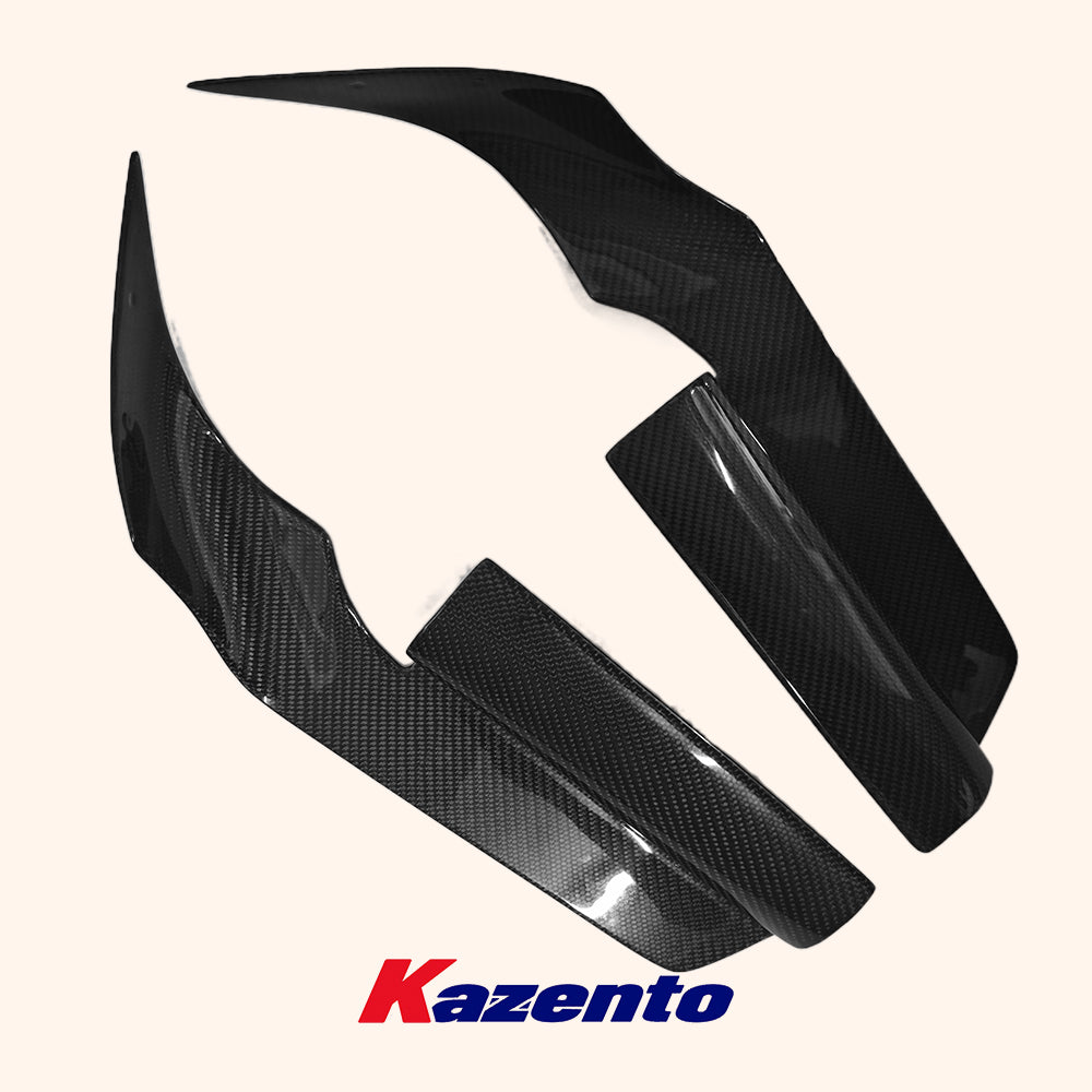 Free Shipping For Nissan Skyline R34 GTR AS Type Carbon Front Bumper Canard Side Splitter 4pcs