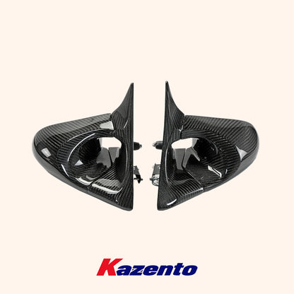 Free Shipping For Nissan R34 Skyline Sedan (4D RHD only) KZ Carbon Fiber Aero Mirror Model