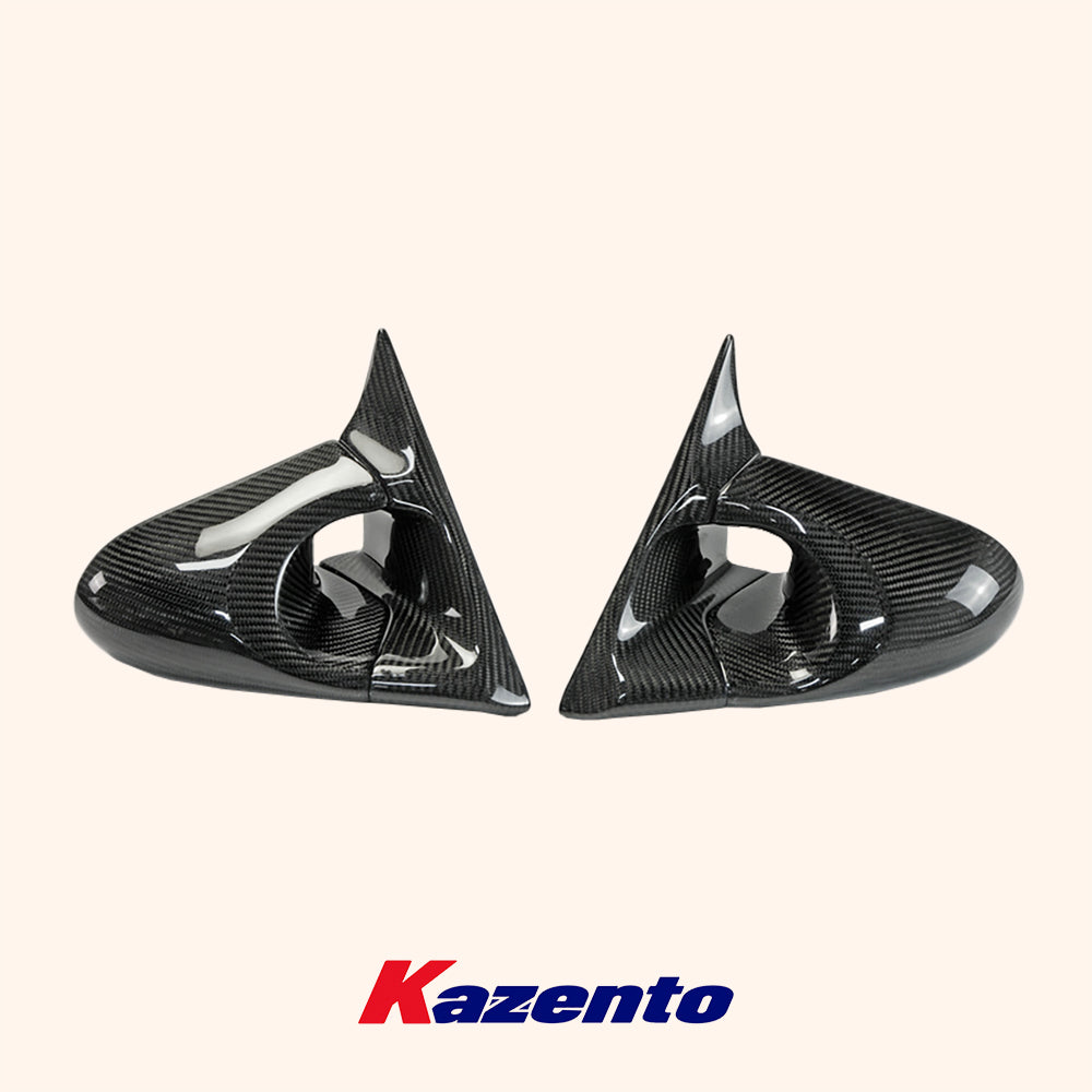 Free Shipping For Nissan R34 Skyline Sedan (4D RHD only) KZ Carbon Fiber Aero Mirror Model