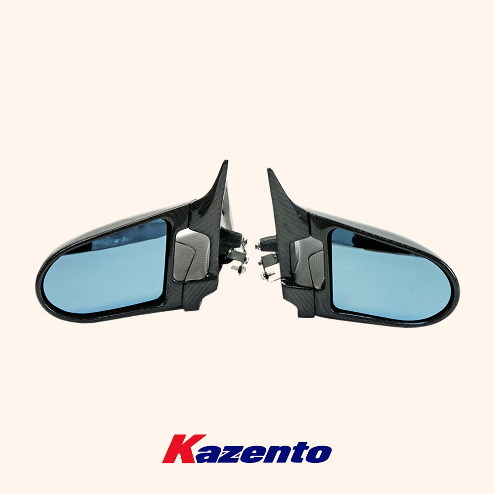 Free Shipping For Nissan R34 Skyline Sedan (4D RHD only) KZ Carbon Fiber Aero Mirror Model