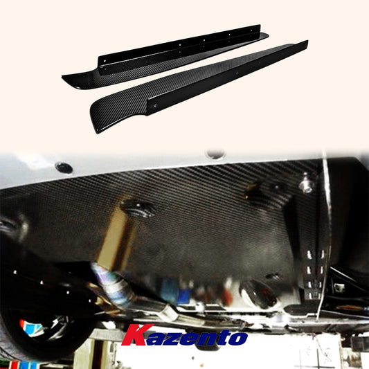 Free Shipping For Nissan R35 GTR Carbon Fiber Rear Bumper Bottom Under Diffuser Blade Pair