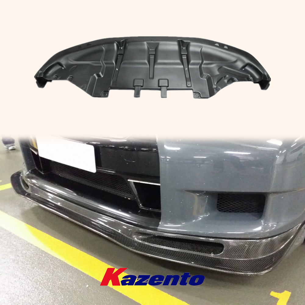 Free Shipping For Nissan R35 09-11 (Pre-facelift) GTR AS Style Carbon Fiber Front Bumper Lip